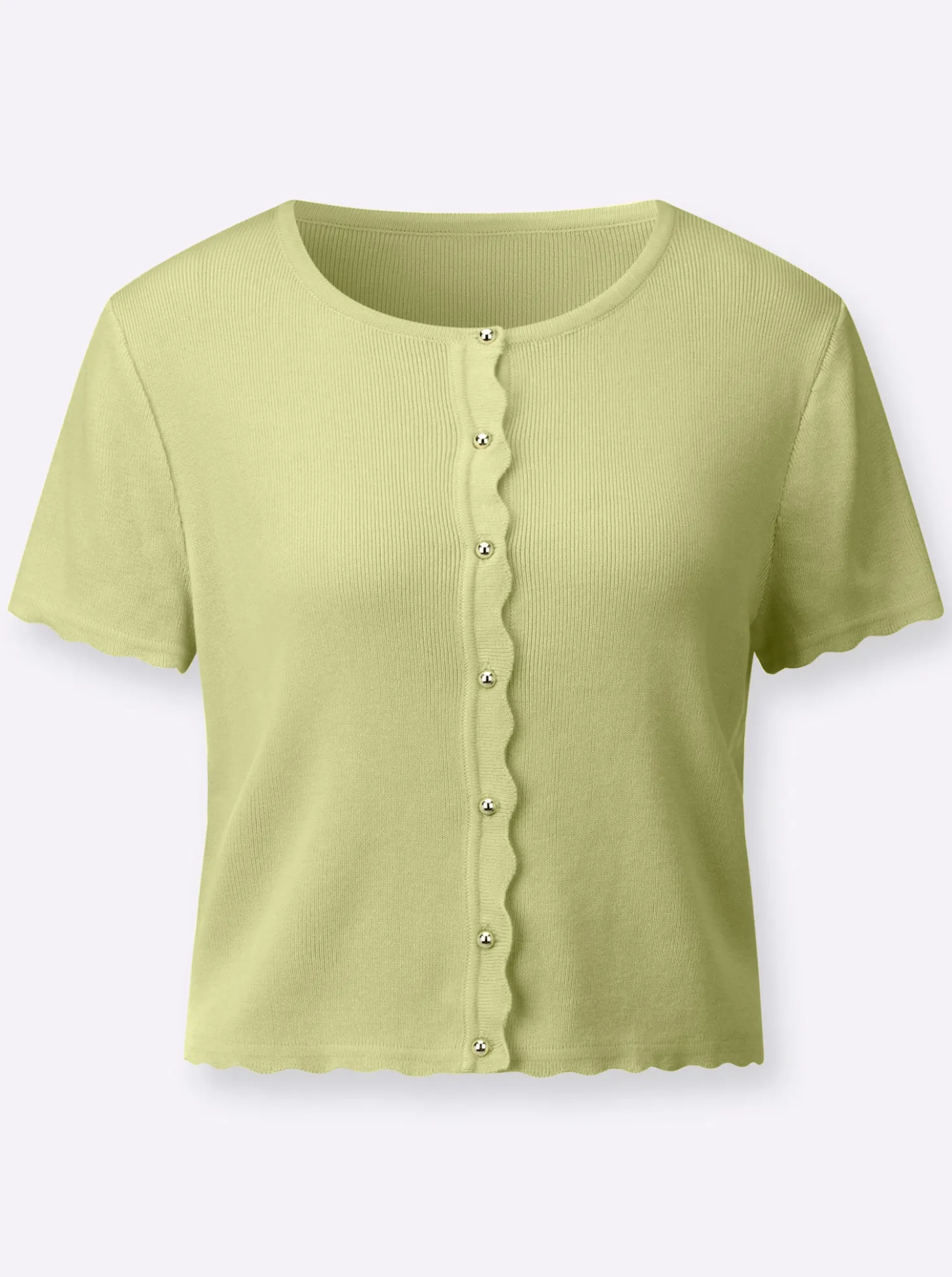 Bolero mit Wellenkante