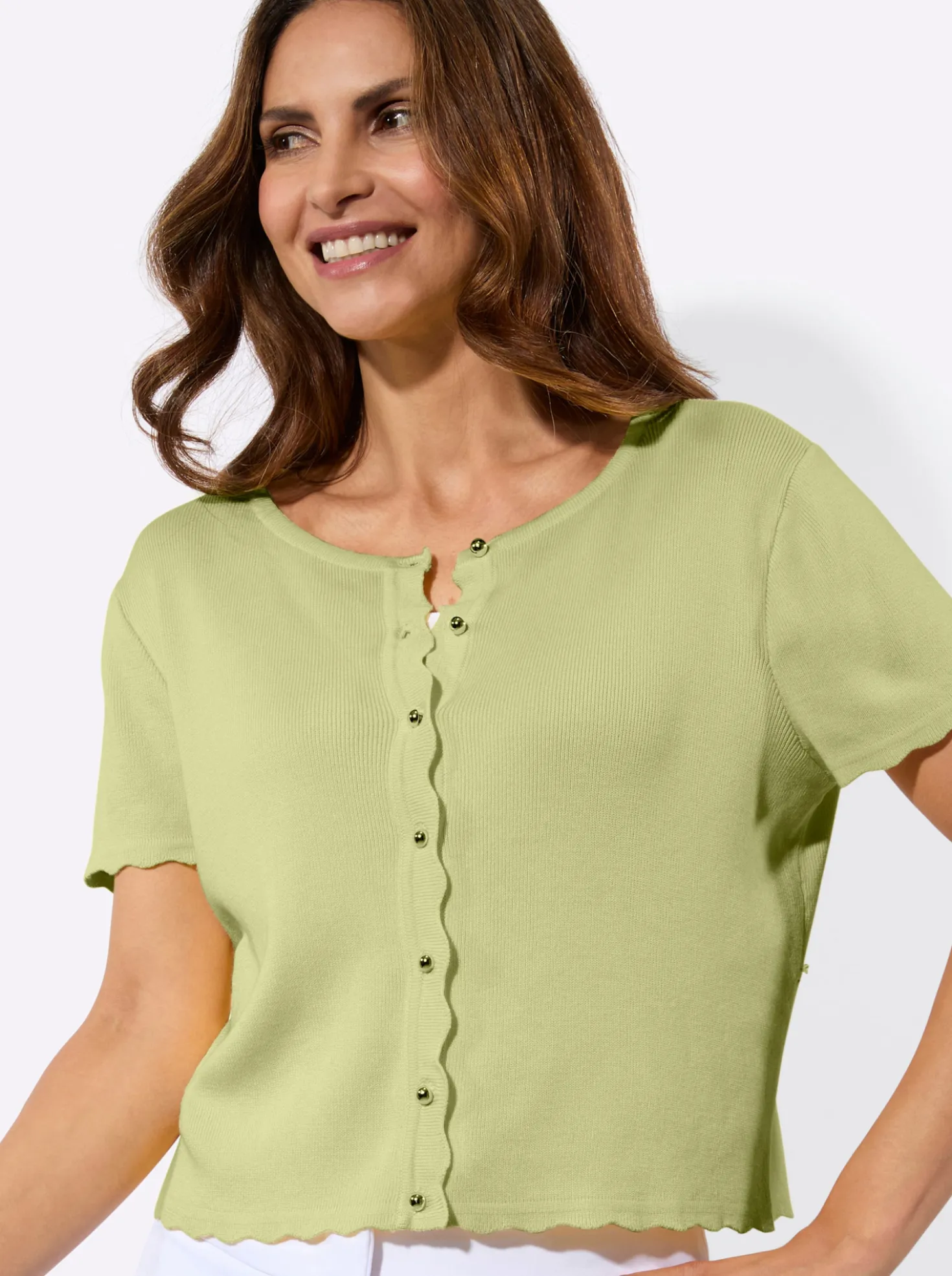 Bolero mit Wellenkante