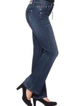 Bootcut-Jeans im Used-Look