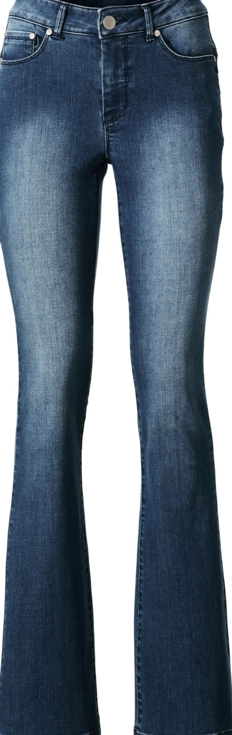 Bootcut-Jeans mit Bauchweg-Effekt