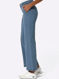 Bootcut-Jeans mit Biesen