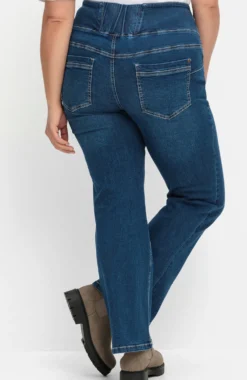Bootcut-Jeans mit High-Waist-Bund