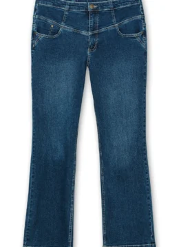 Bootcut-Jeans mit High-Waist-Bund