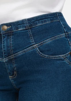 Bootcut-Jeans mit High-Waist-Bund