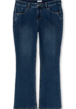 Bootcut-Jeans mit schmalem Bein und bequemer Taille