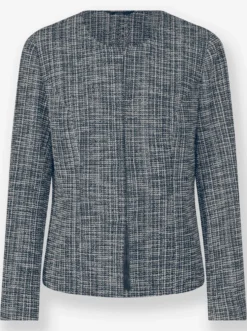 Bouclé-Blazer mit Effektgarn