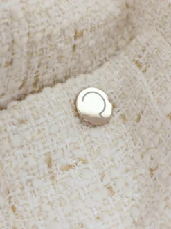 Bouclé-Blazer mit 30% Wolle