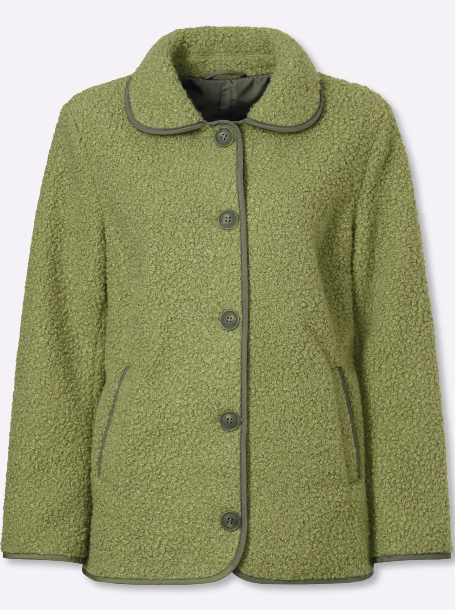 Boucléjacke mit Innenfutter