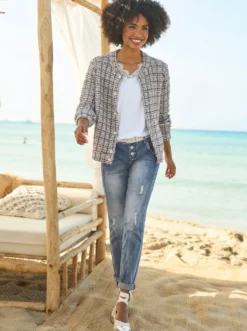 Boyfriend-Jeans in 5-Pocket-Style