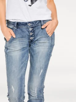 Boyfriend-Jeans in 5-Pocket-Style