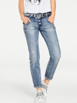 Boyfriend-Jeans in 5-Pocket-Style