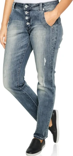 Boyfriend-Jeans in 5-Pocket-Style