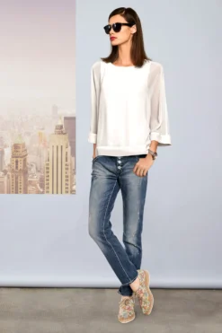 Boyfriend-Jeans in 5-Pocket-Style
