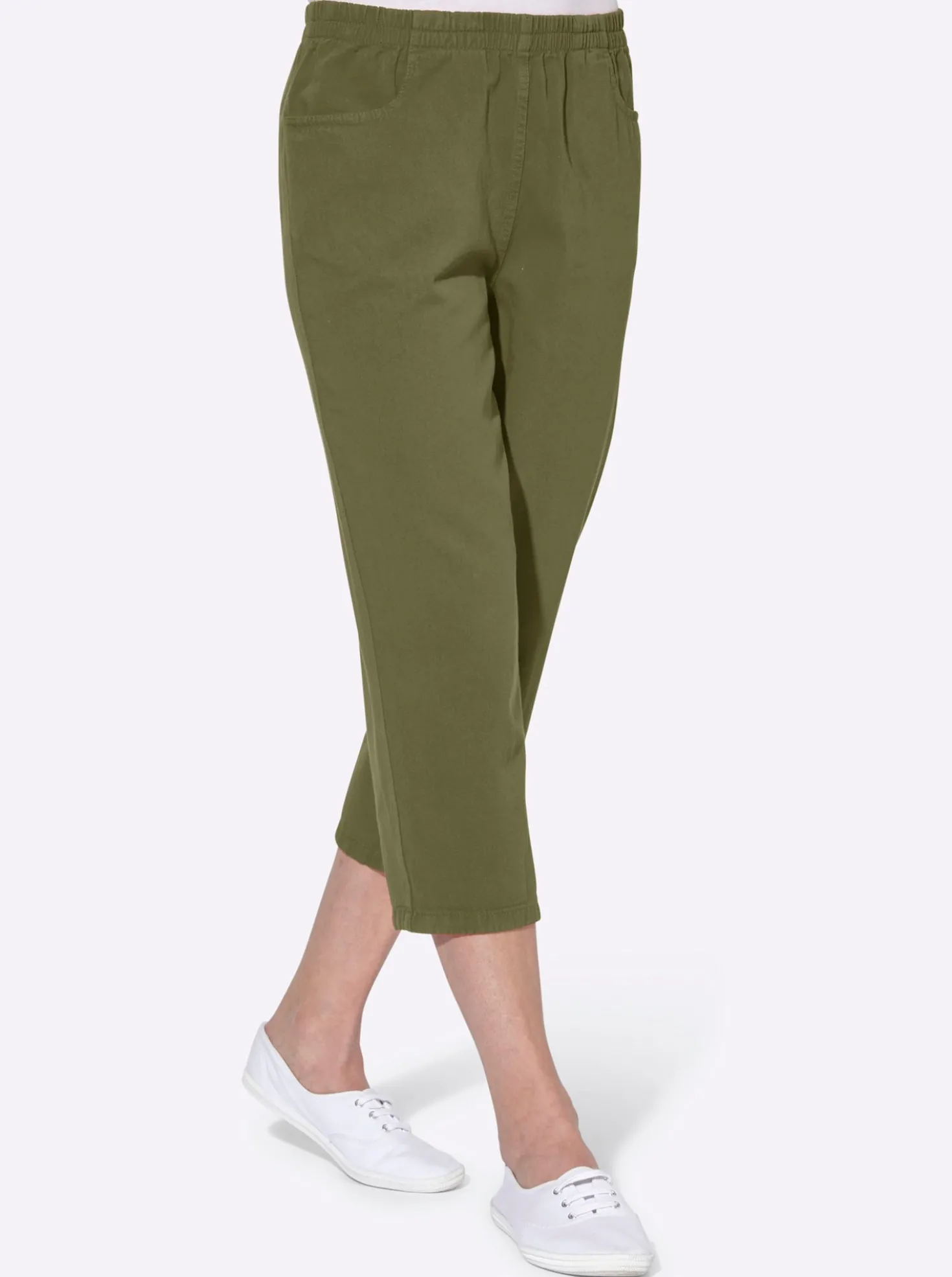 Caprihose aus reiner Baumwolle