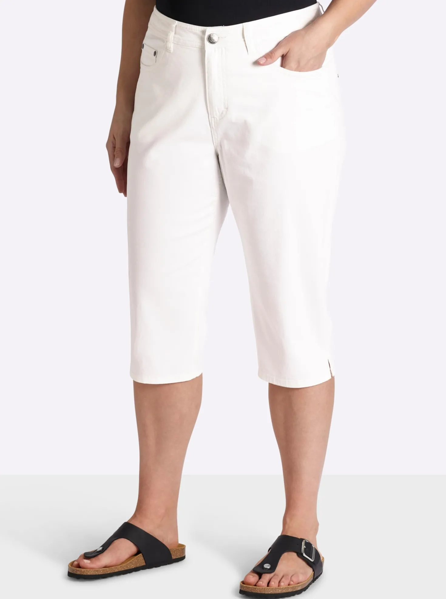 Caprihose aus Twill