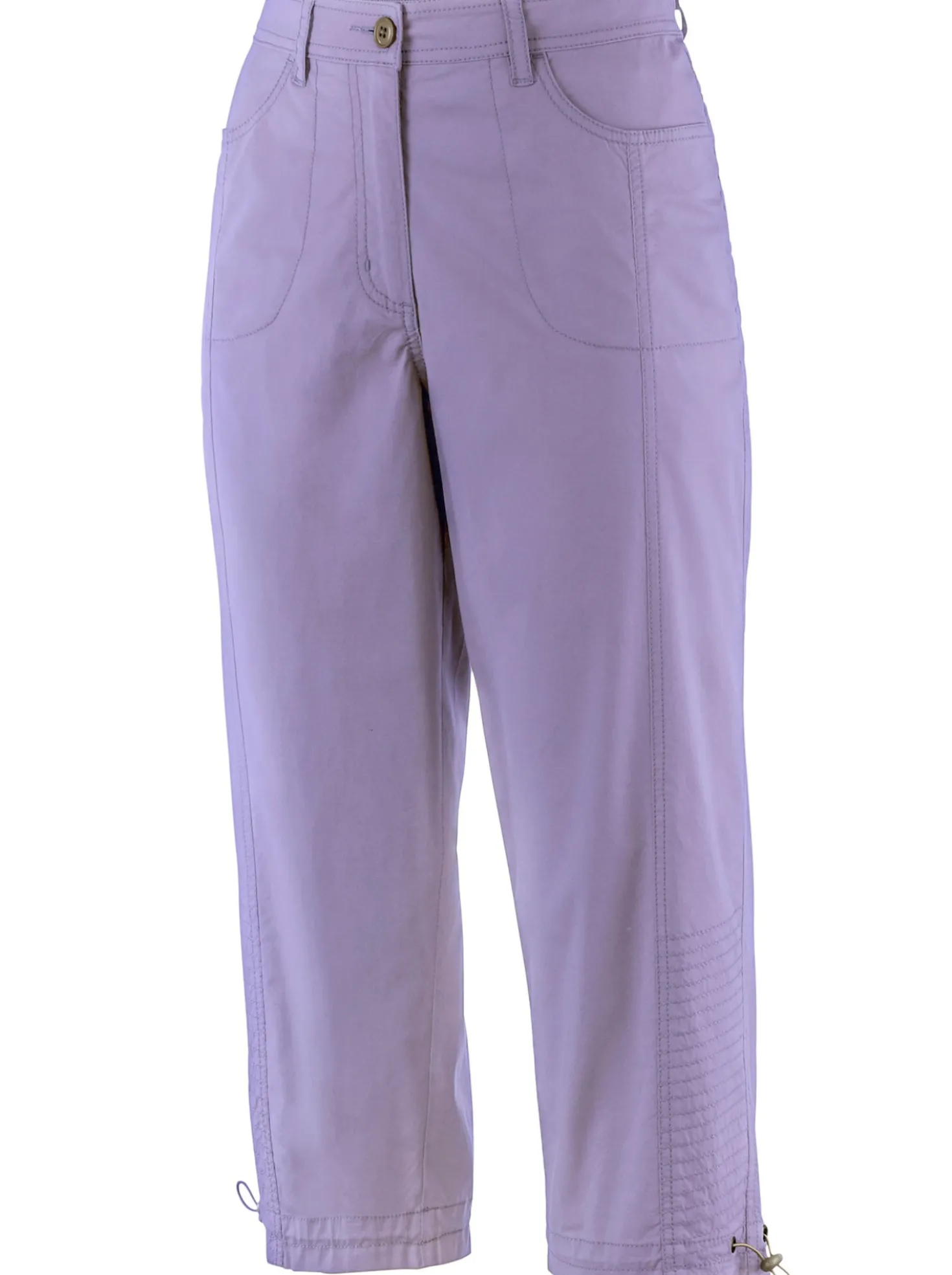 Caprihose mit Gummizug am Beinabschluss