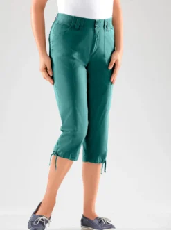 Caprihose mit weitenverstellbarem Saum