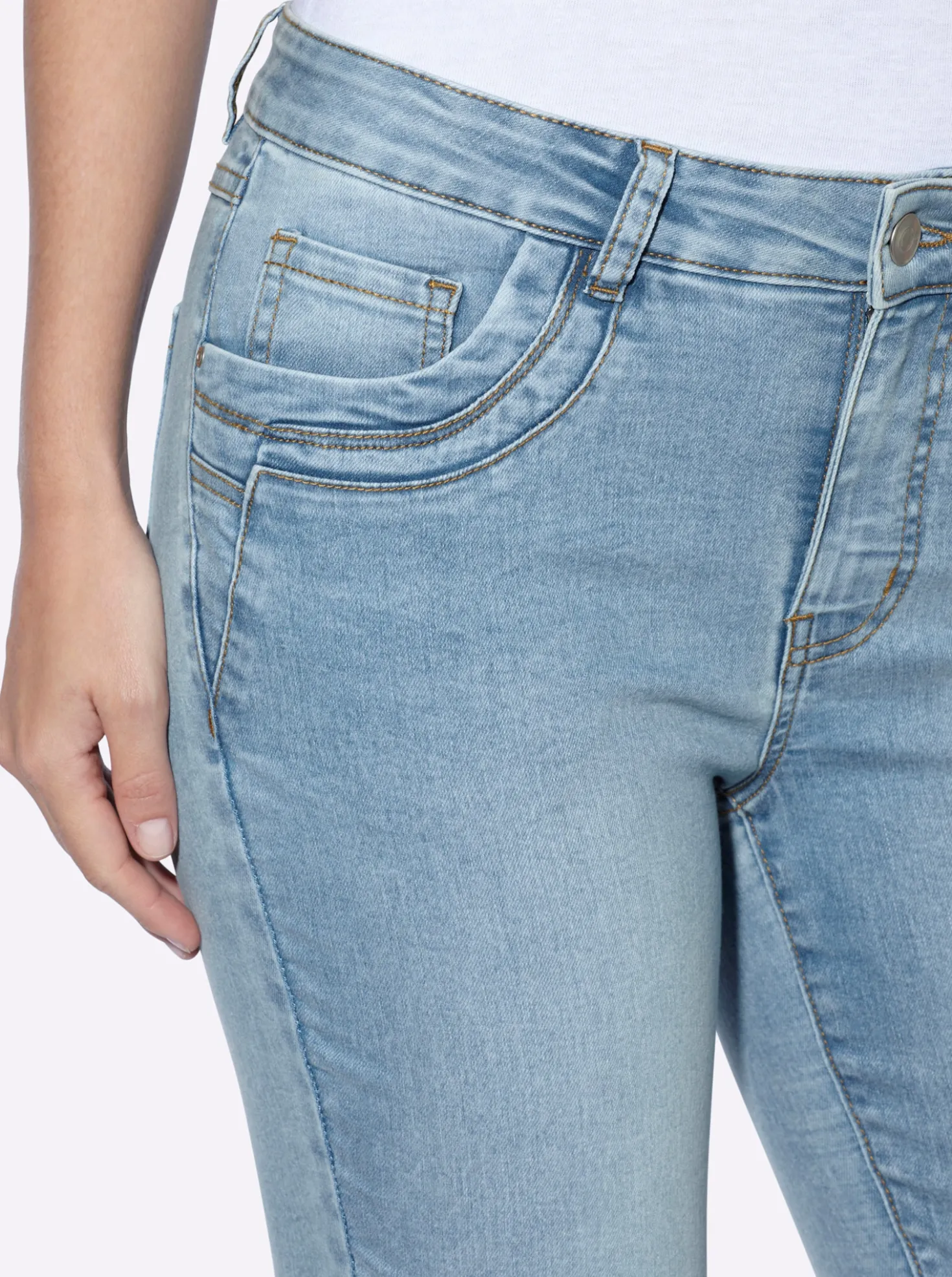 Caprijeans im 5-Pocket-Stil