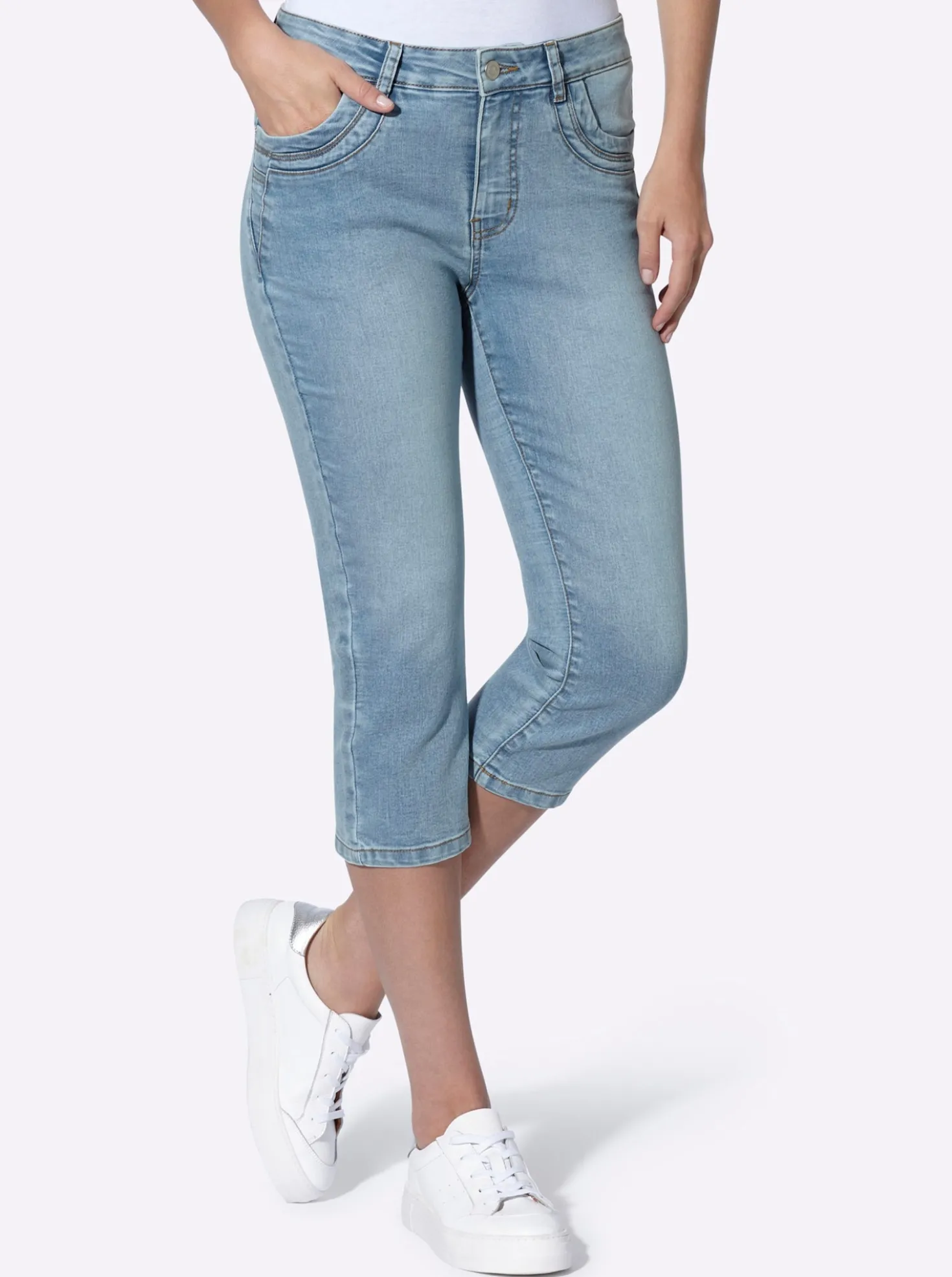 Caprijeans im 5-Pocket-Stil