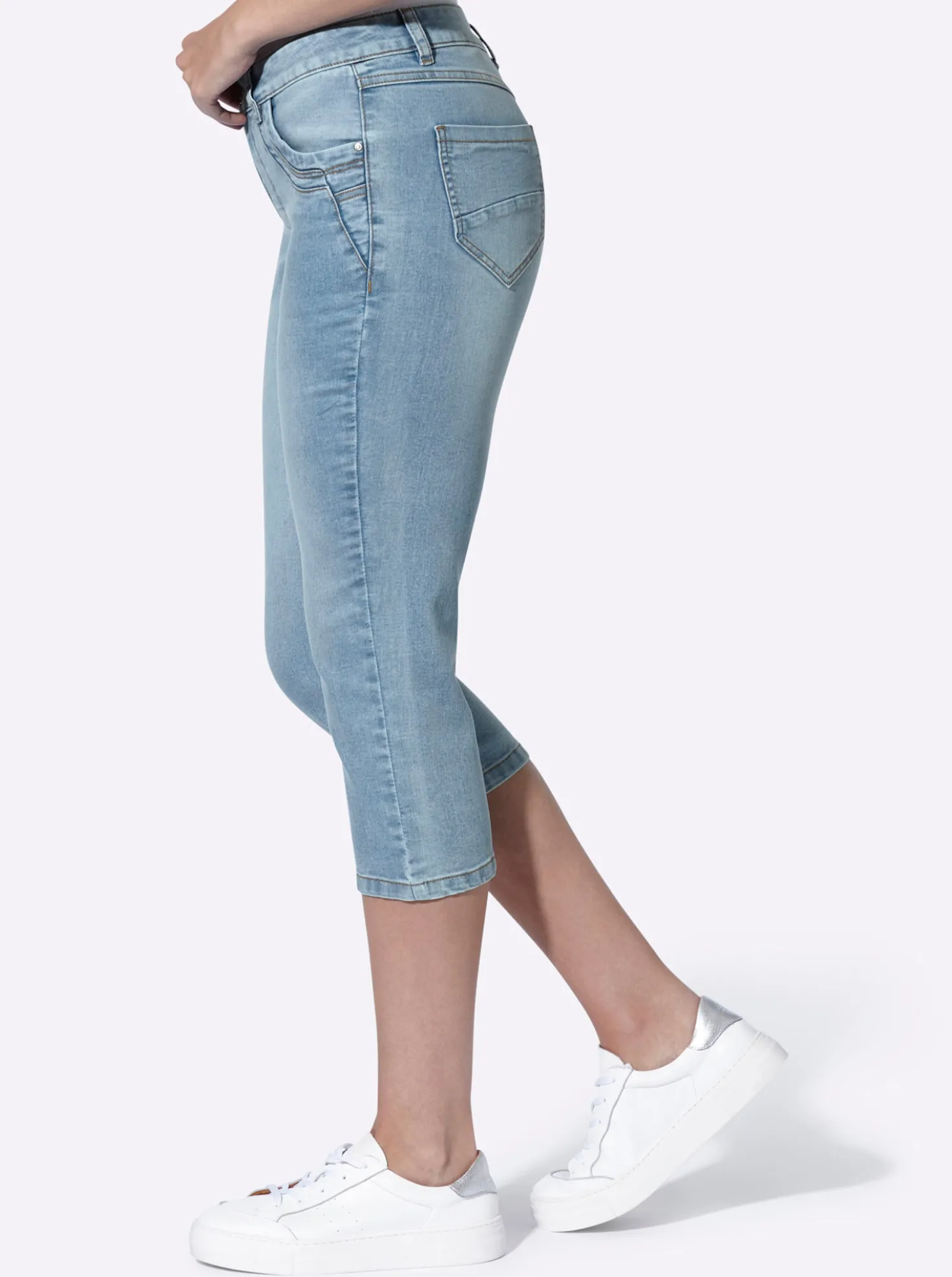 Caprijeans im 5-Pocket-Stil