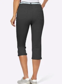 Caprijeans inklusive Gürtel
