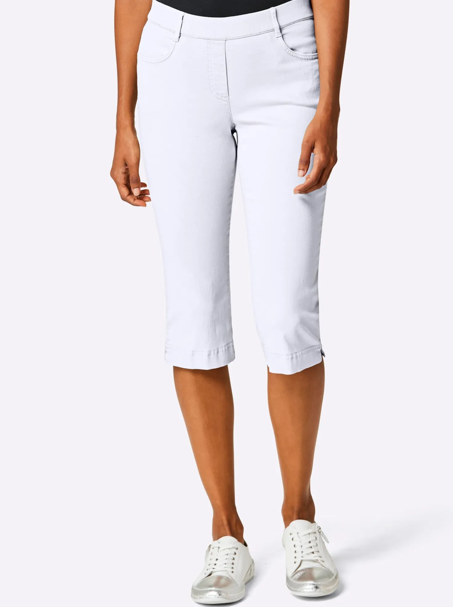 Caprijeans in Schlupfform
