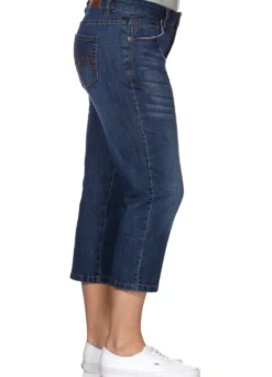Caprijeans mit Krempelfunktion