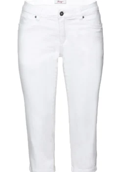 Caprijeans mit Krempelfunktion