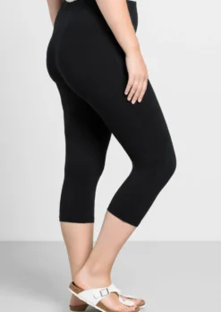 Caprileggings mit Gummizugbund