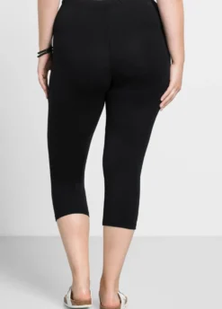 Caprileggings mit Gummizugbund