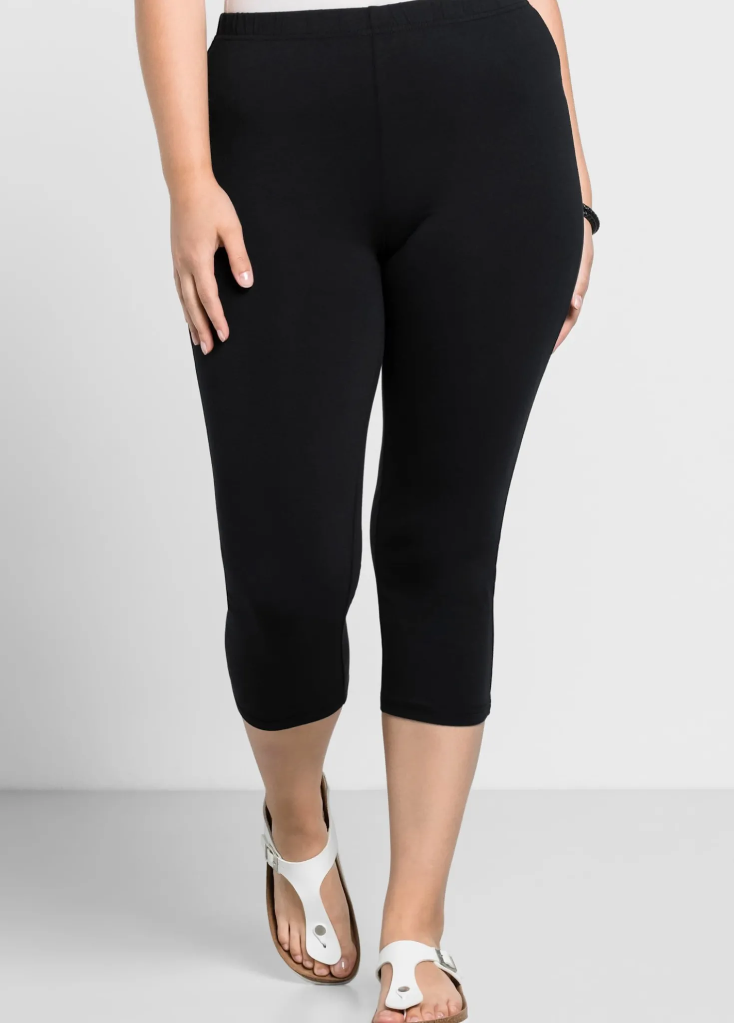 Caprileggings mit Gummizugbund
