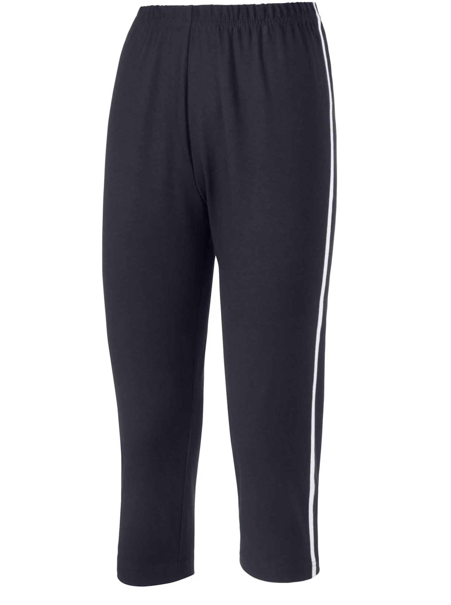 Caprileggings mit kontrastfarbigen Paspeln