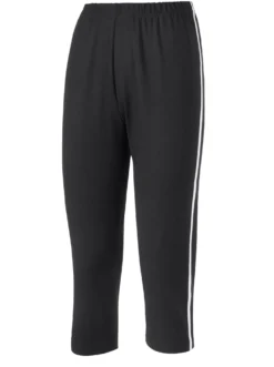 Caprileggings mit kontrastfarbigen Paspeln