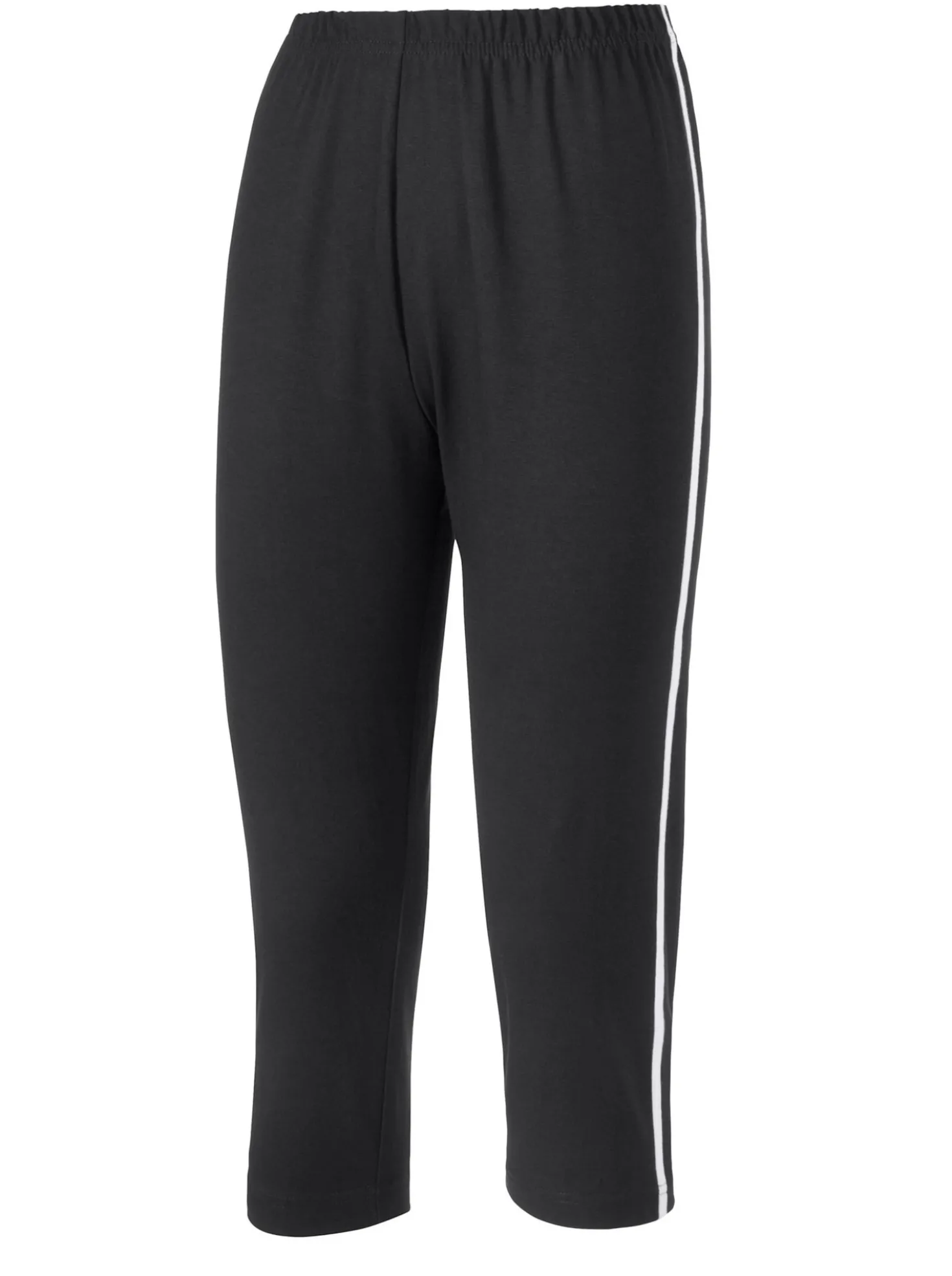 Caprileggings mit kontrastfarbigen Paspeln
