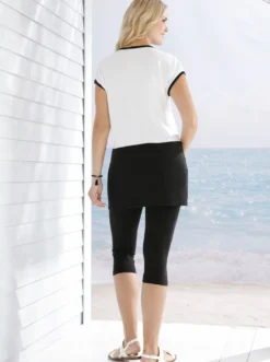 Caprileggings mit Rundum-Dehnbund