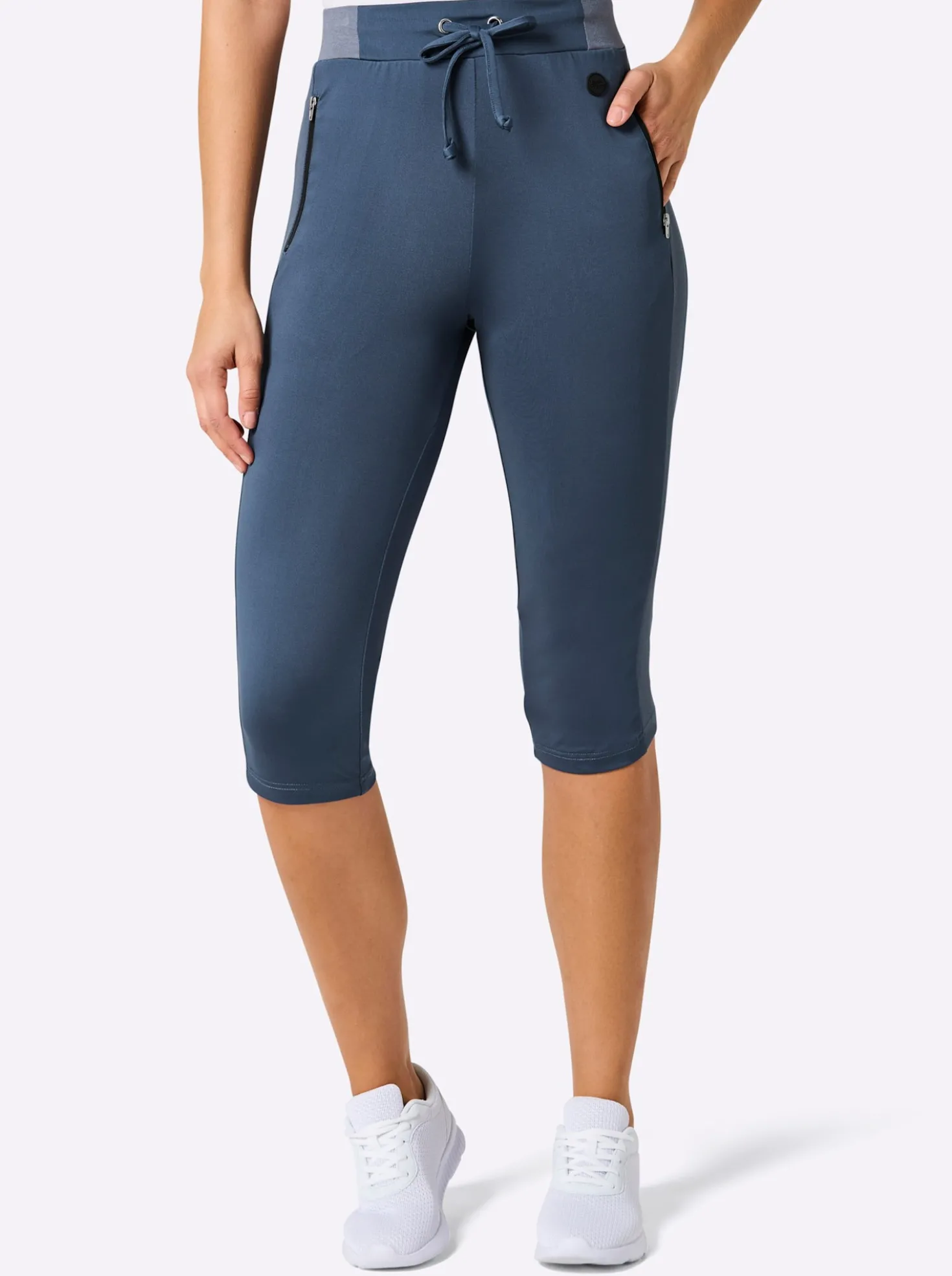 Caprileggings mit Teil-Dehnbund