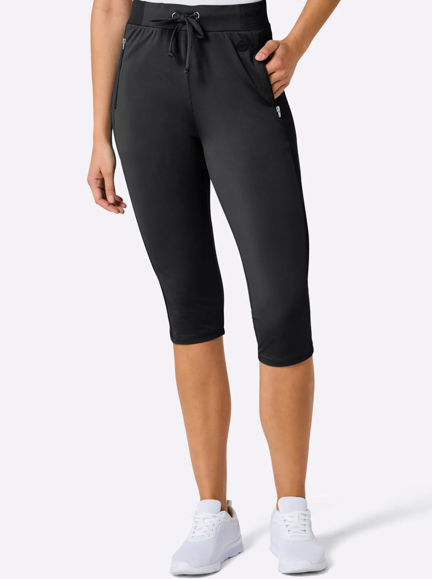 Caprileggings mit Teil-Dehnbund