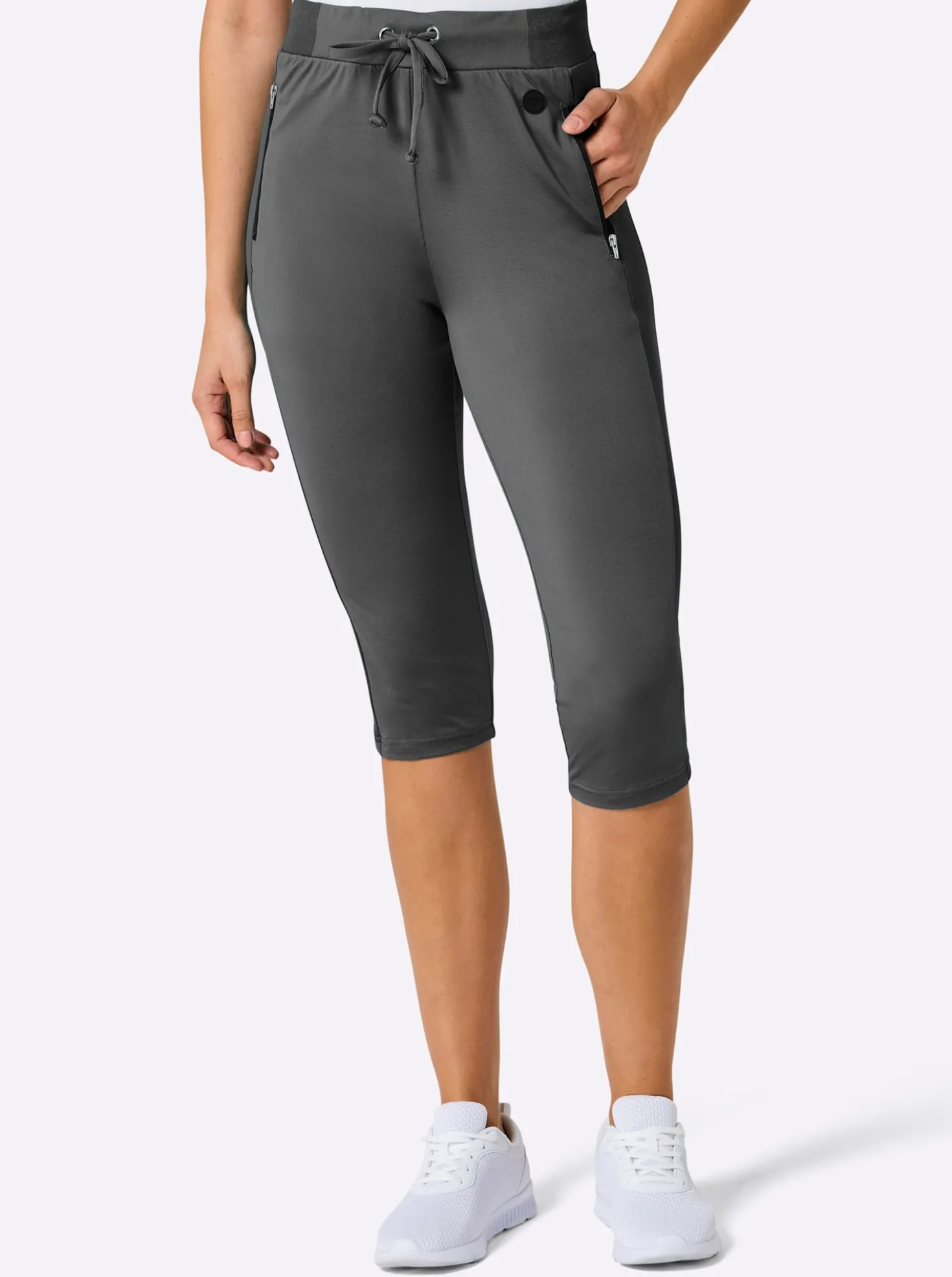 Caprileggings mit Teil-Dehnbund