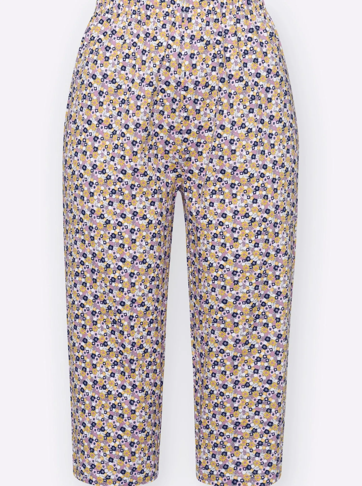 Capri-Schlafanzug mit Blümchen-Muster