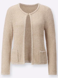 Cardigan aus Bändchengarn