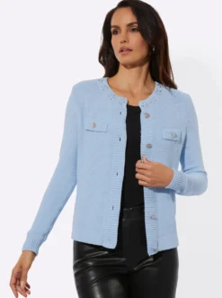 Cardigan im Baumwoll-Modal-Mix
