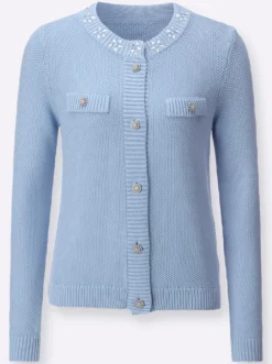 Cardigan im Baumwoll-Modal-Mix