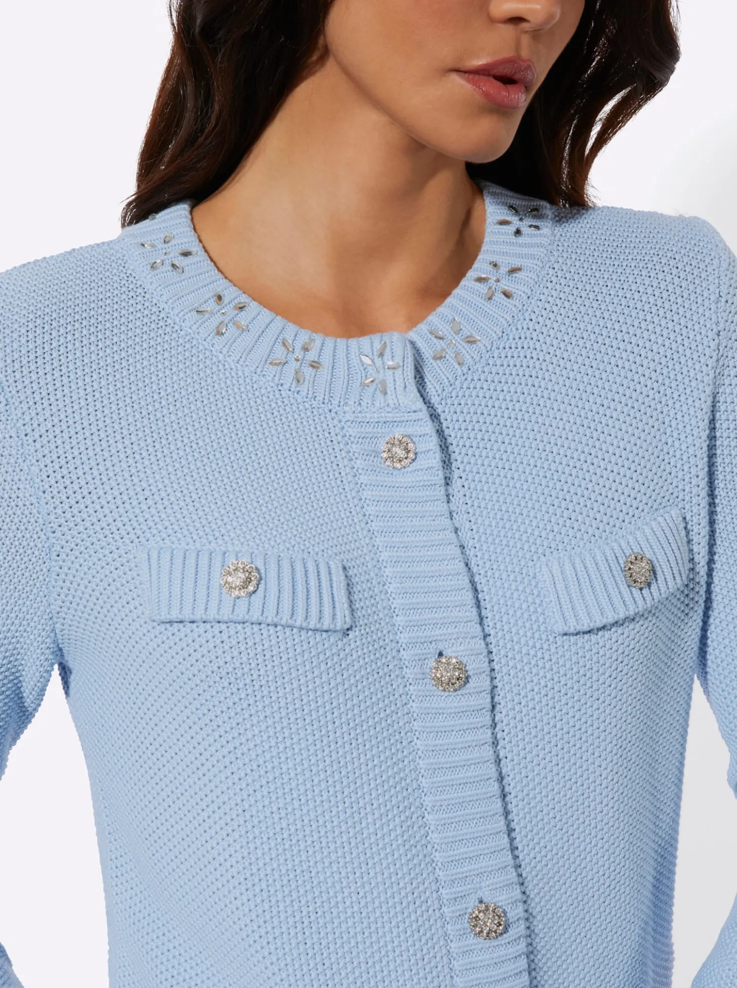 Cardigan im Baumwoll-Modal-Mix