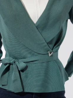 Cardigan mit Bindegürtel