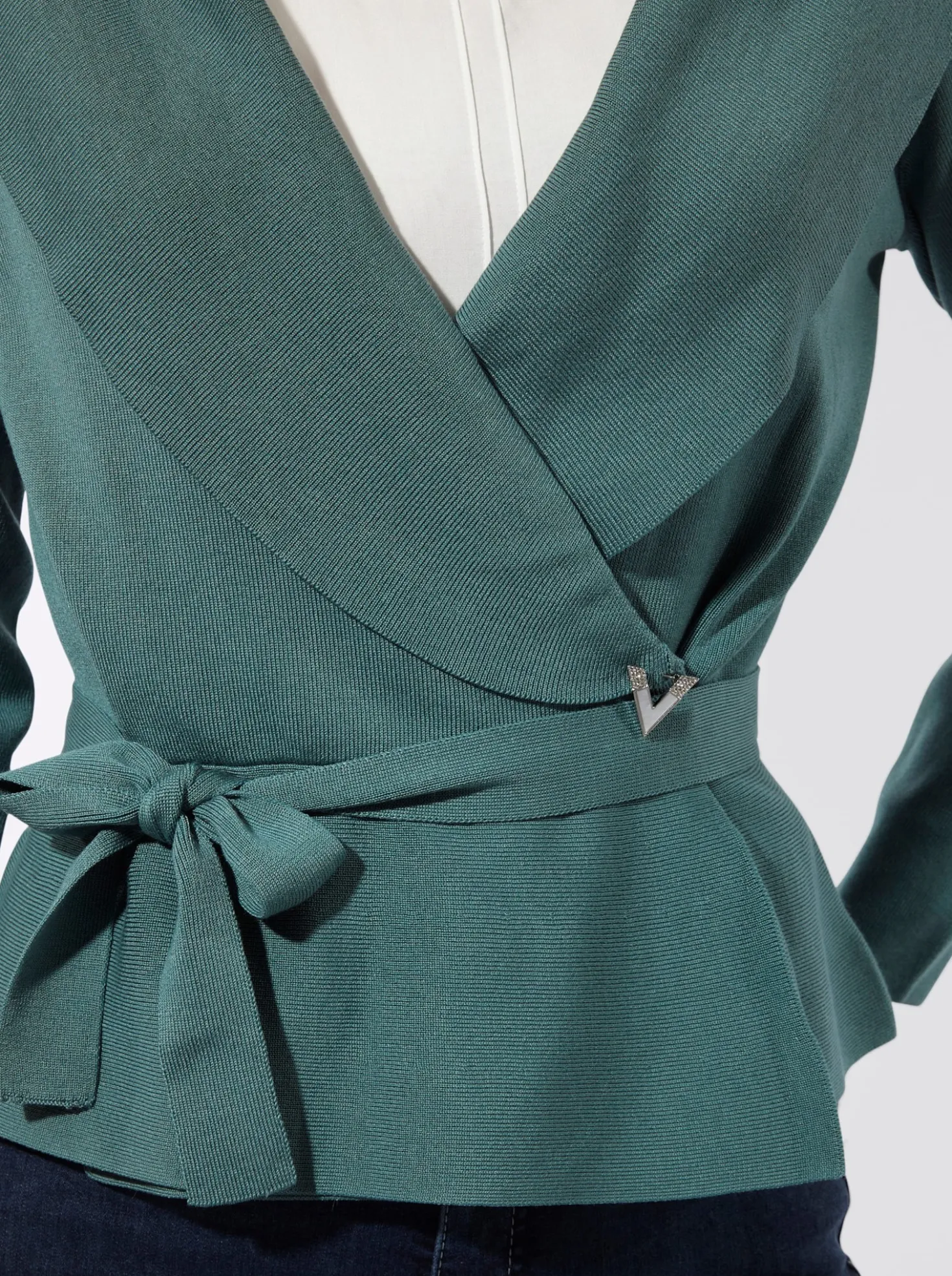 Cardigan mit Bindegürtel