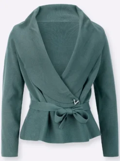 Cardigan mit Bindegürtel