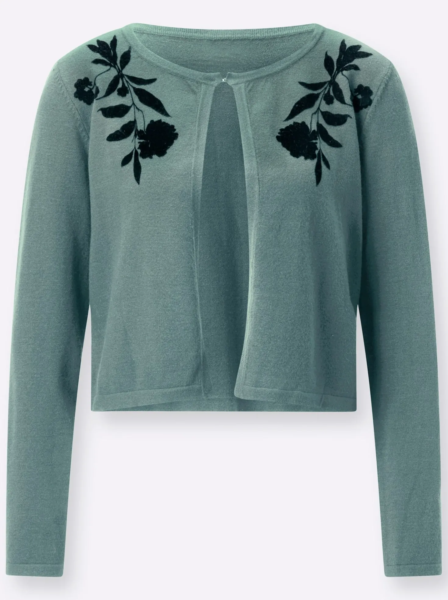 Cardigan mit einem Hakenverschluss