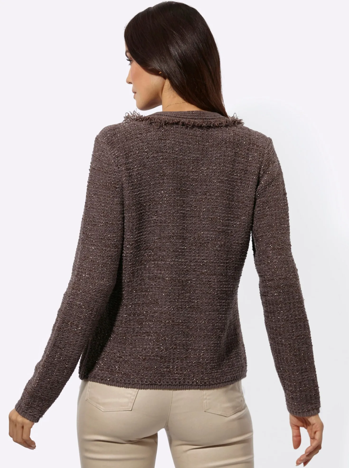 Cardigan mit Fransen