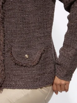 Cardigan mit Fransen