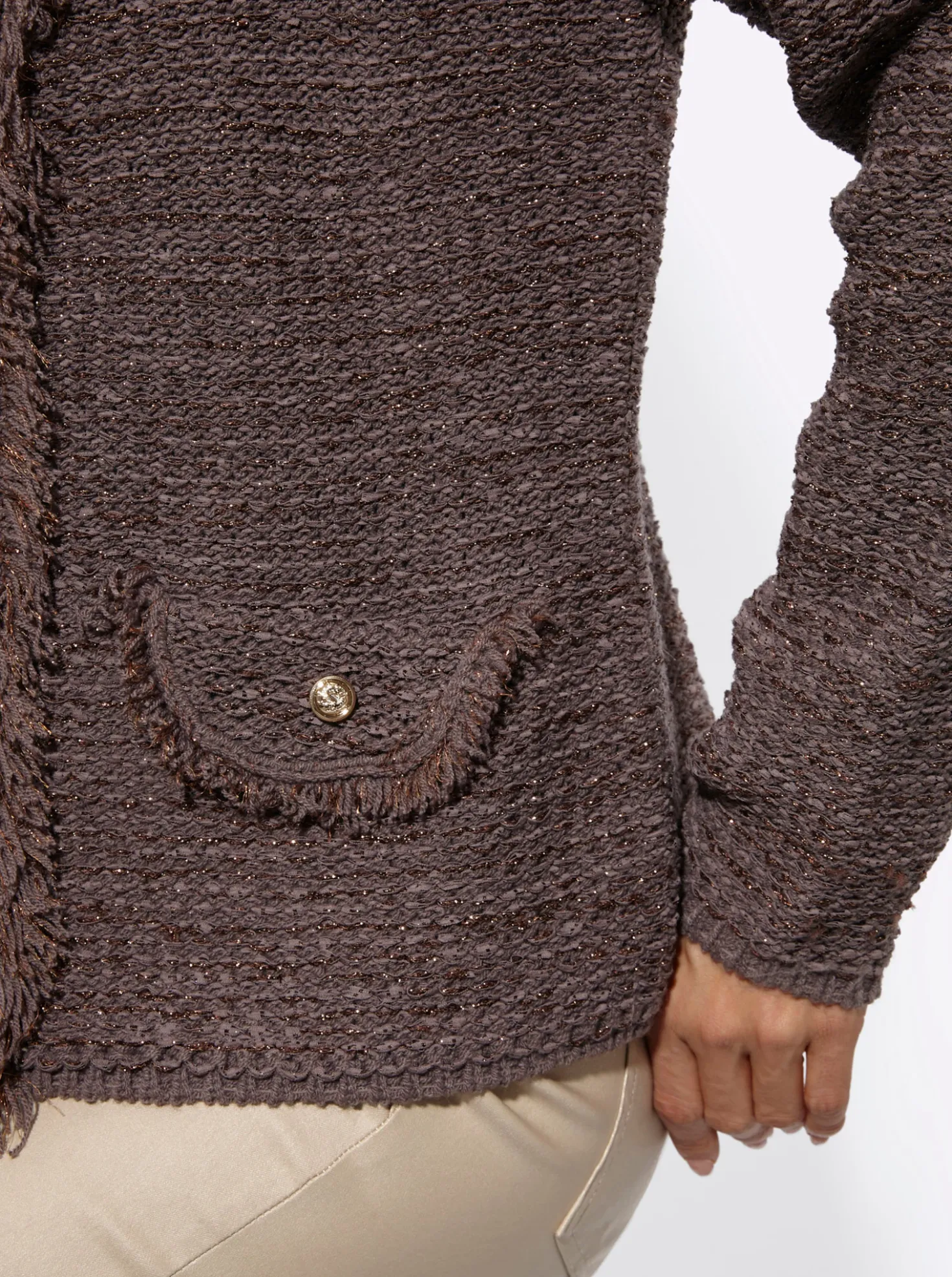 Cardigan mit Fransen